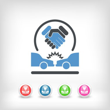 Agreement on road accident clipart