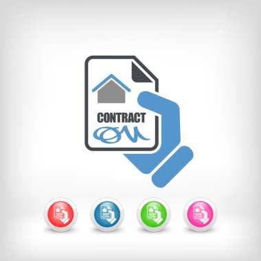 House contract icon clipart