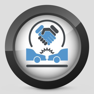 Agreement on road accident clipart