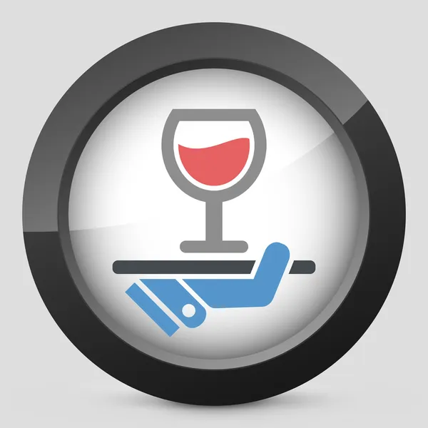 Şarap listesi simgesi — Stok Vektör
