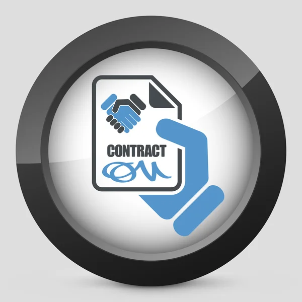 Icône du contrat — Image vectorielle