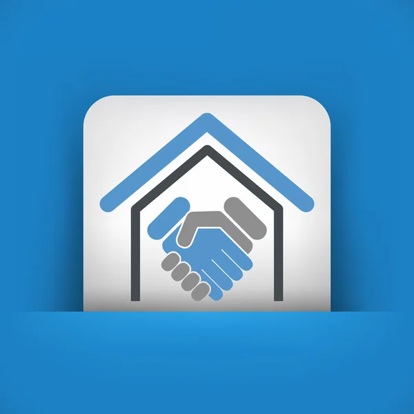 Real estate handshake — Stockový vektor
