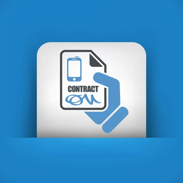 Contrato Smartphone — Archivo Imágenes Vectoriales