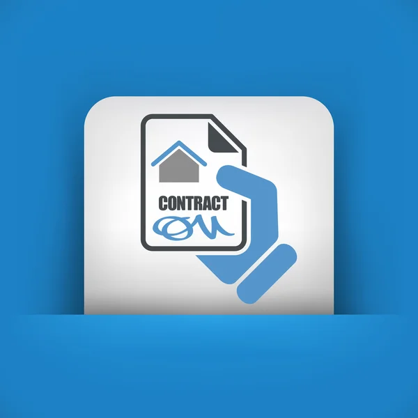 Contract huisje — Stockvector