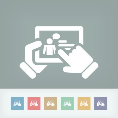 Tablet üzerinde sohbet