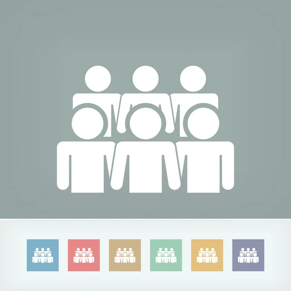 Sociale Gemeenschap pictogram — Stockvector