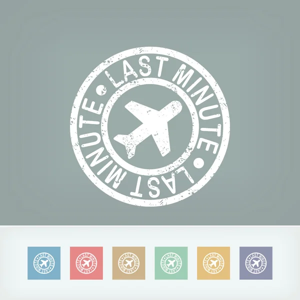 Last minute airline offer — Stock Vector