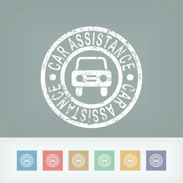 Car assistance print — Stock Vector