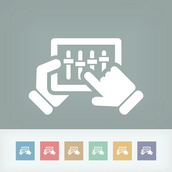 Concepto de icono de mezclador de pantalla táctil — Archivo Imágenes Vectoriales