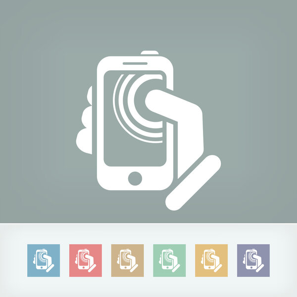 Концепция сенсорного экрана смартфона
