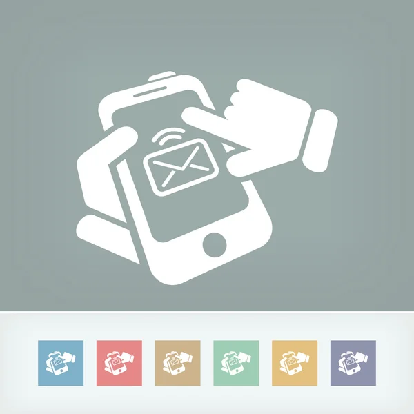 Smartphone-E-Mail-Symbol — Stockvektor