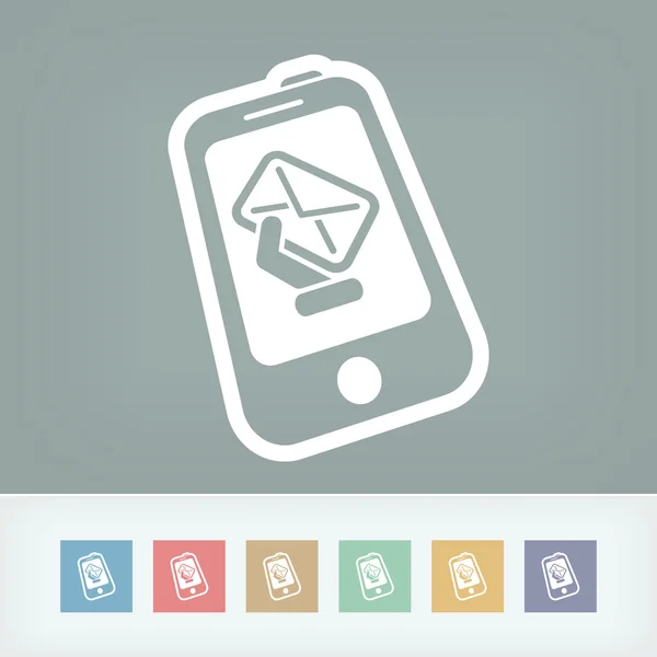 Smartphone e-mail icon — Stock Vector
