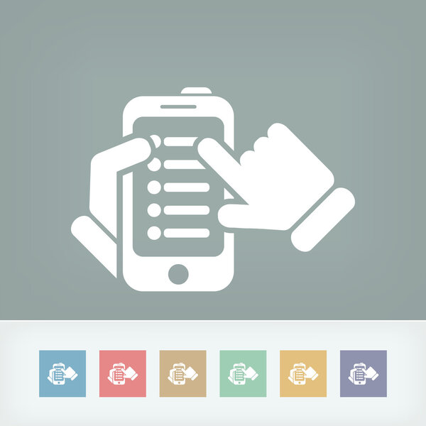 Значок списка смартфонов
