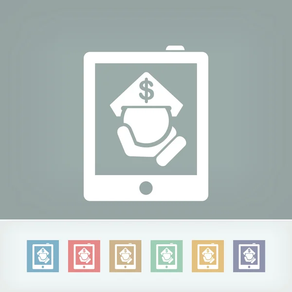 Tablet store icon — Stockvector