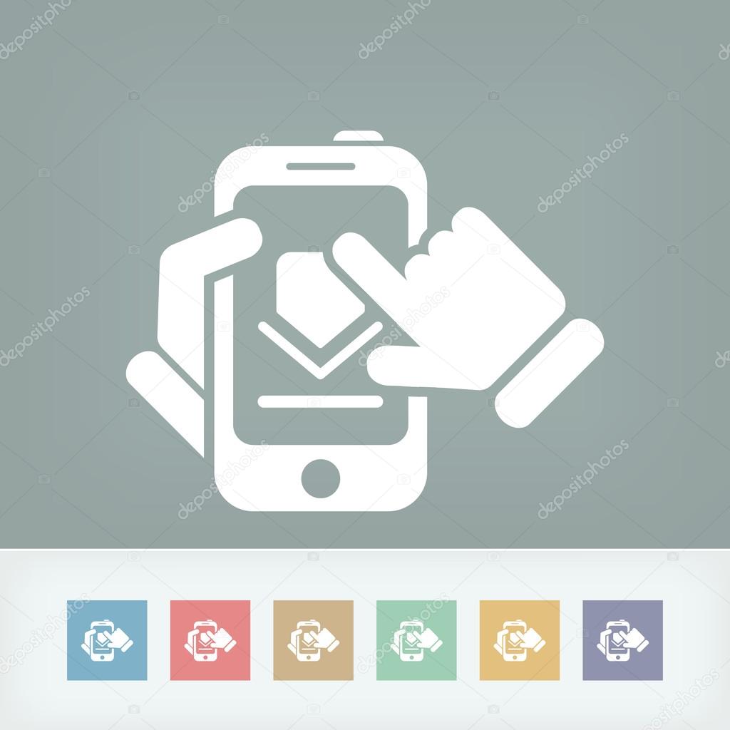 Download smartphone icon