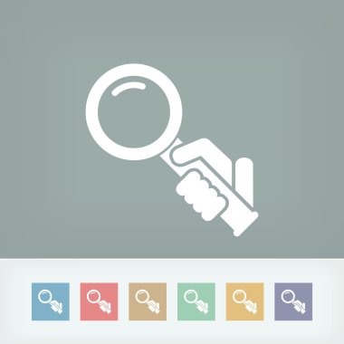 Büyüteç simgesini