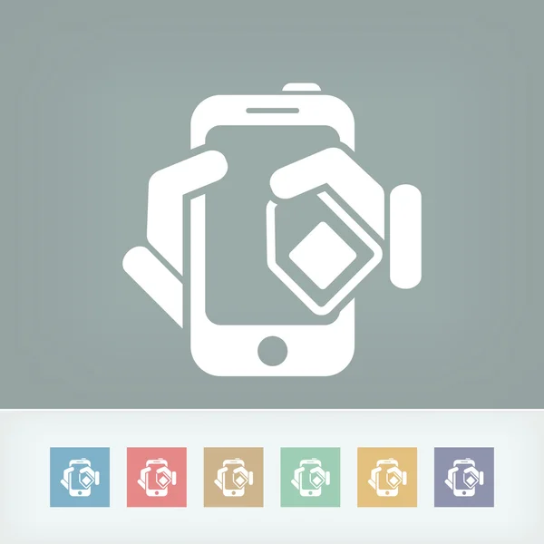 Phone card icon — Stock Vector
