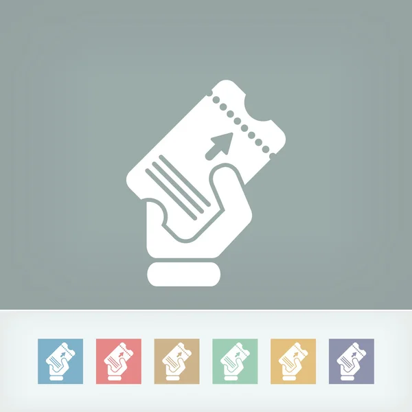 Ticketpictogram — Stockvector