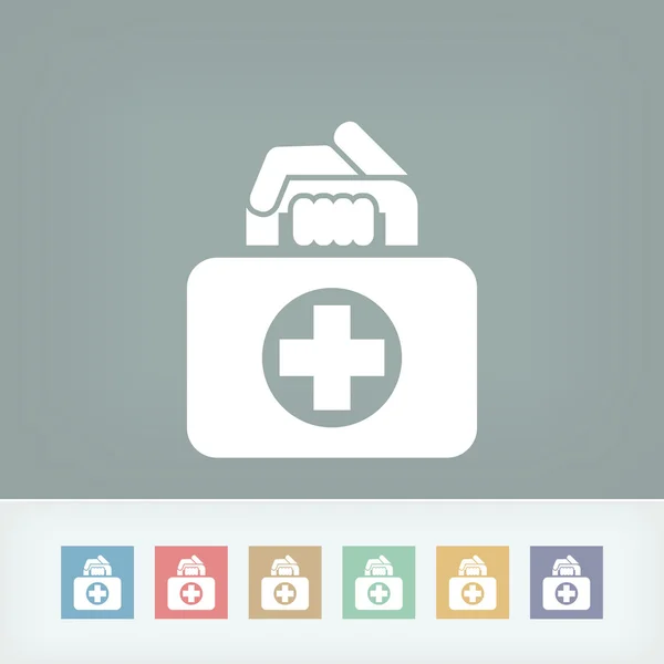 Medical bag icon — Stock Vector