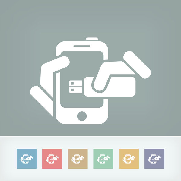 Значок для хранения смартфонов
