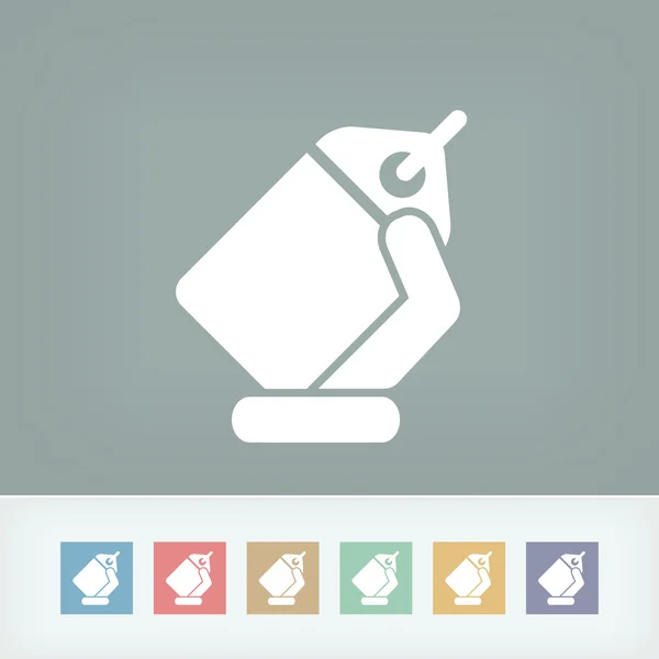 Label pictogram — Stockvector