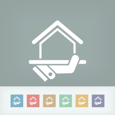 Real estate concept icon clipart