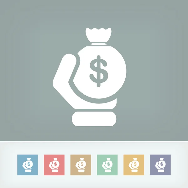 Dinero sac icono — Vector de stock