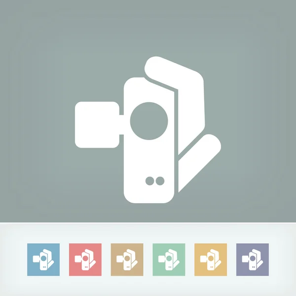 Icône Videocamera — Image vectorielle