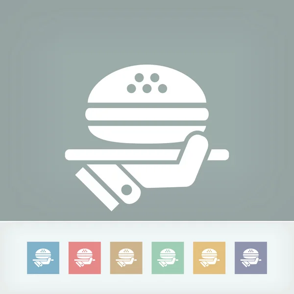 Fast food menu ikony — Wektor stockowy