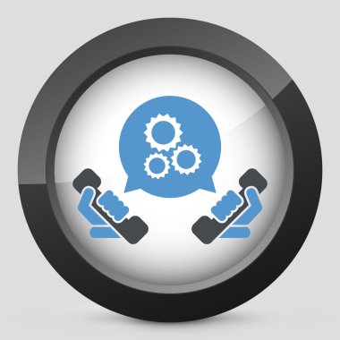 Technical assistance icon clipart