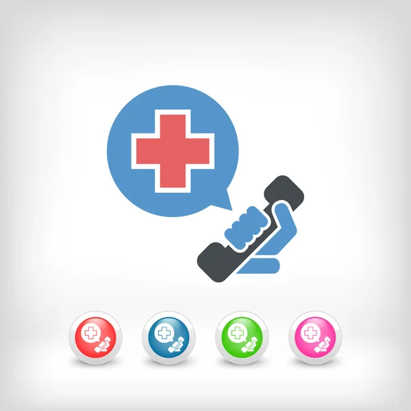 Emergency call contact — Stock Vector