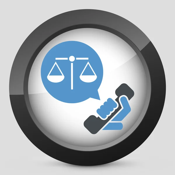 Icona dell'assistenza legale — Vettoriale Stock