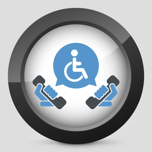 Linia pomocy handicapu — Wektor stockowy