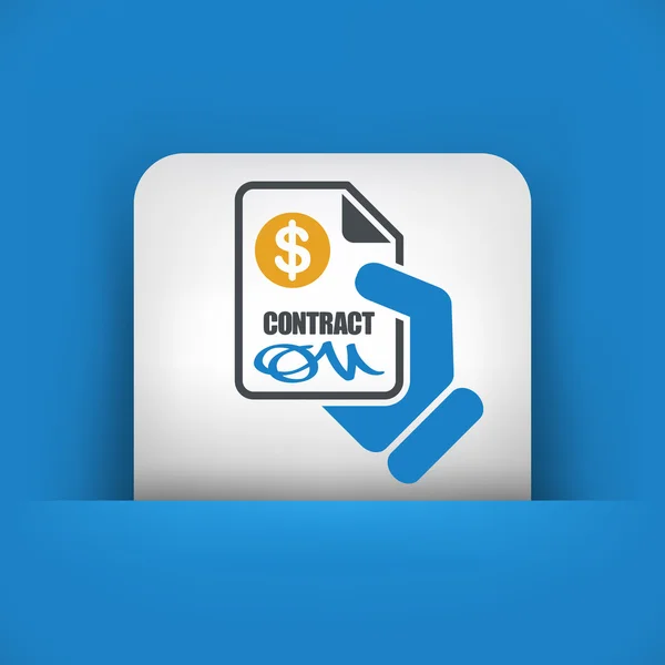 Contrat de paiement — Image vectorielle
