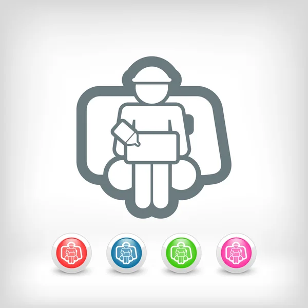 Bellboy concept icon — Stock Vector