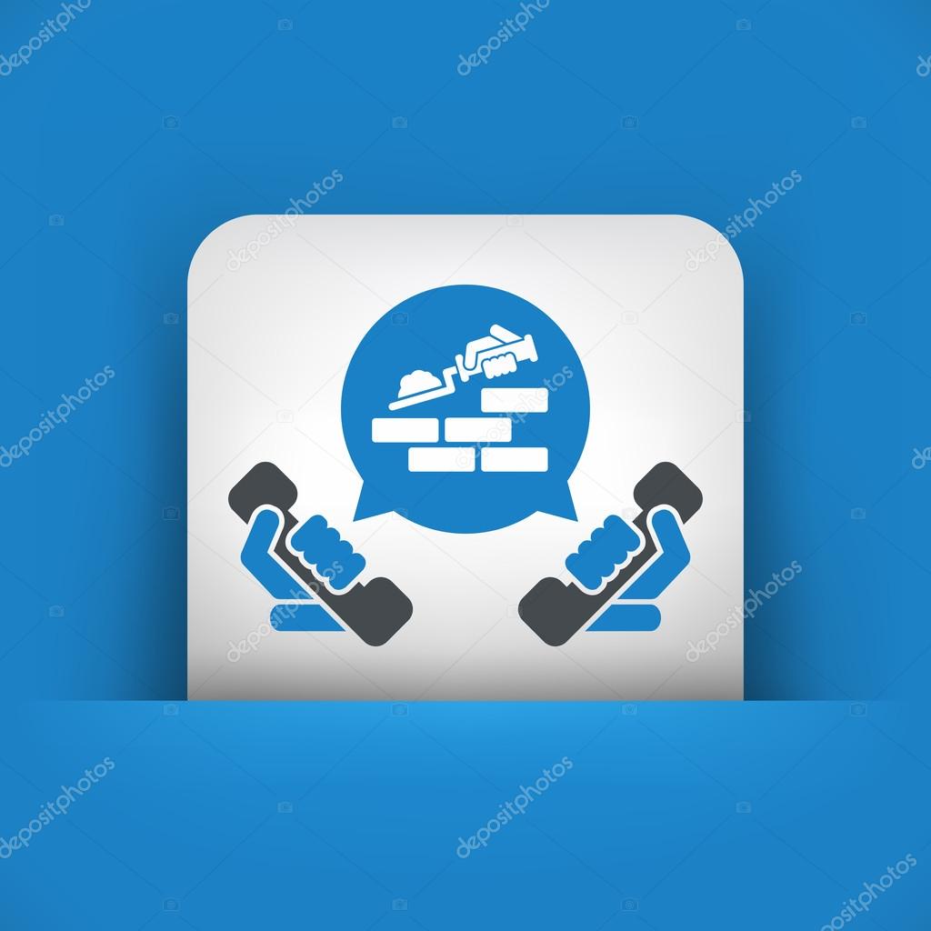 Building company contact icon