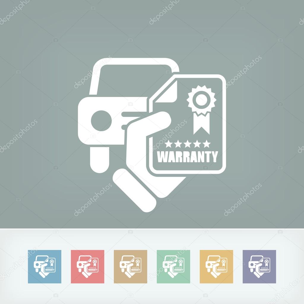 Car warranty icon