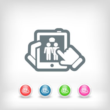 Tablet üzerinde sohbet