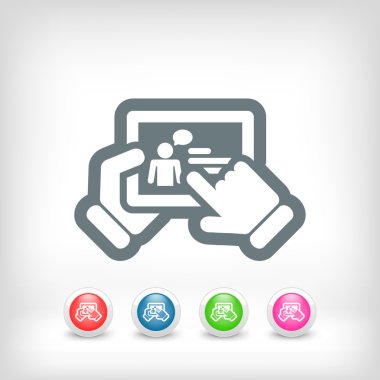 Tablet üzerinde sohbet