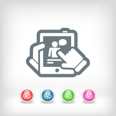 Tablet üzerinde sohbet