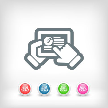 Tablet müzik simgesi