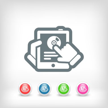 Tablet müzik simgesi