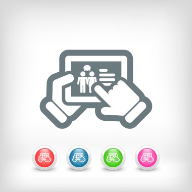 Tablet üzerinde sohbet