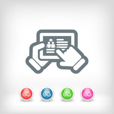 Tablet üzerinde sohbet