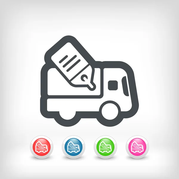 Delivery concept icon — Stock Vector