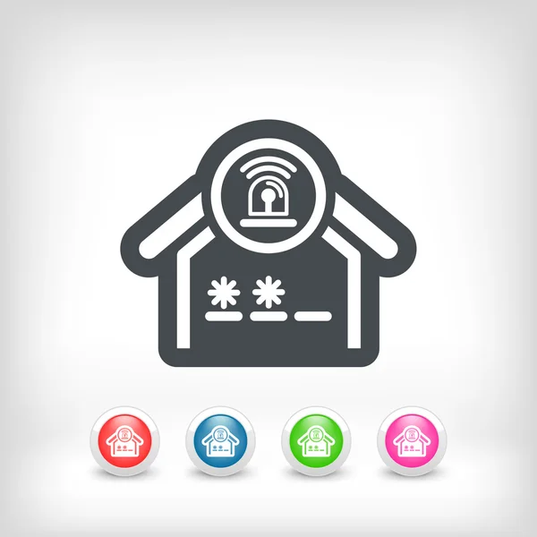 House alarm icon — Stock Vector