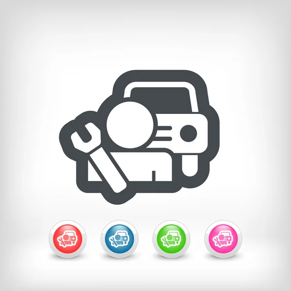 Icono de asistencia de coche — Vector de stock