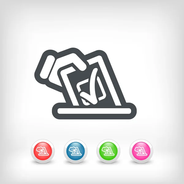 Vote concept icon — Stock Vector