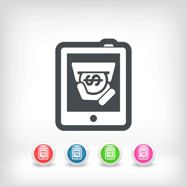 Tablet store icon — Stockvector