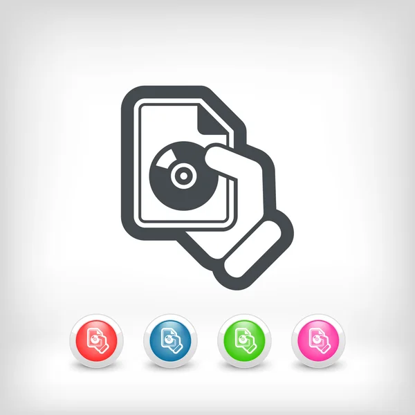 Download button icon — Stock Vector